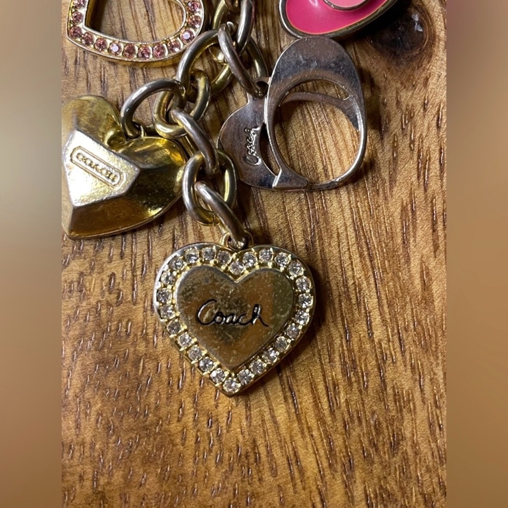 COACH Vintage Small Heart Bag Charm - Picture 2 of 5
